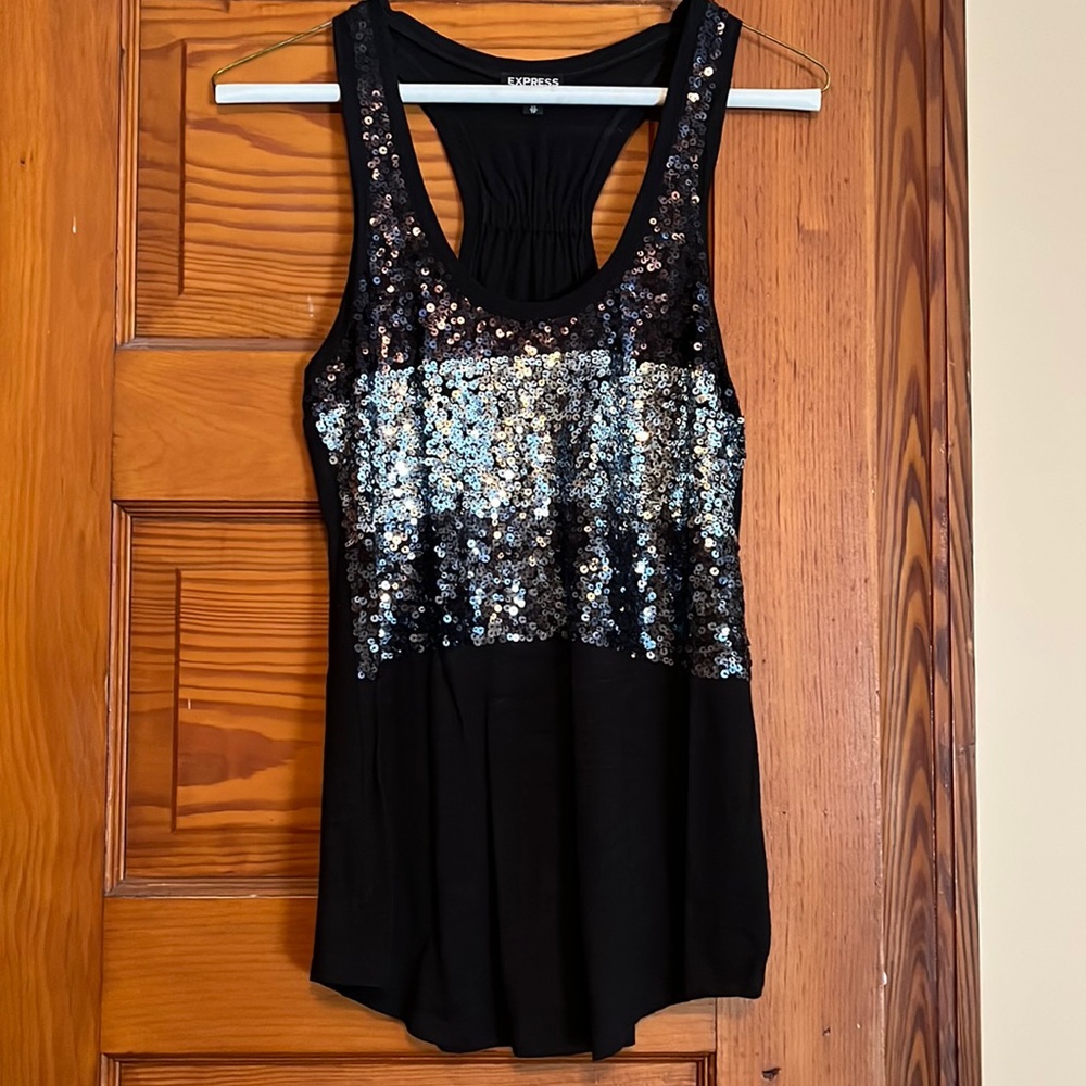 Express sequined tank